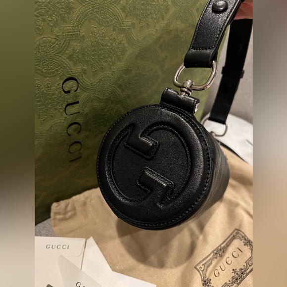 NEW Gucci GG Blondie Black Leather Shoulder Bag - Picture 6 of 16